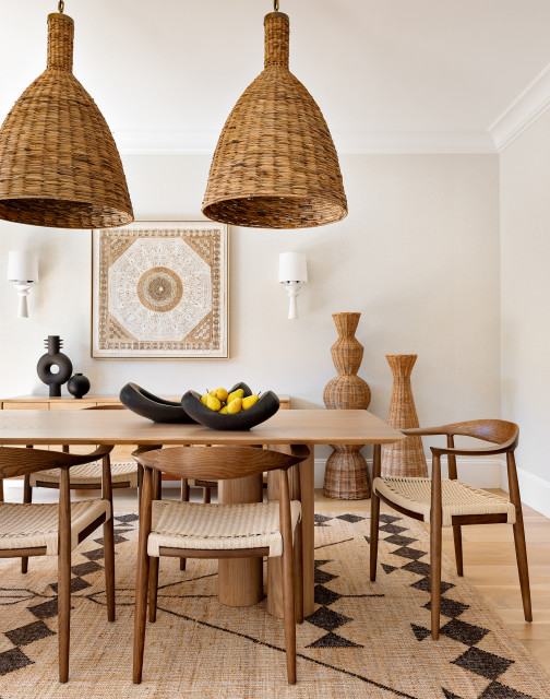 Hamptons Home costero-comedor