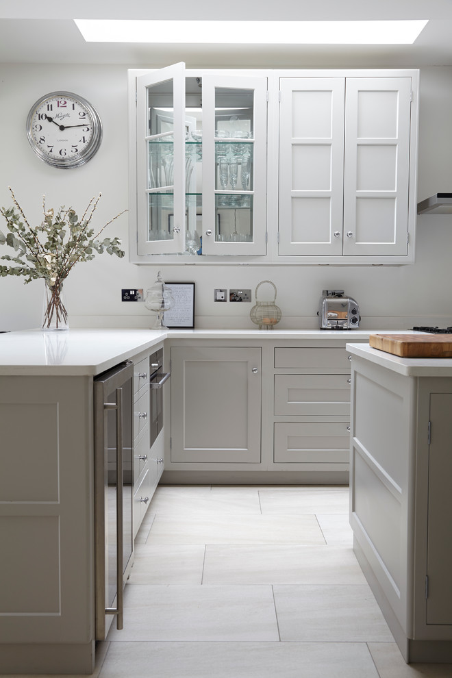 Transitional kitchen in London.