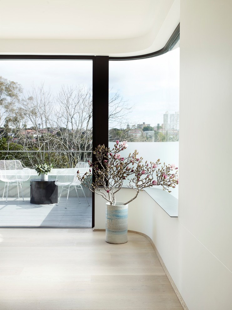 Photo of a modern home design in Sydney.