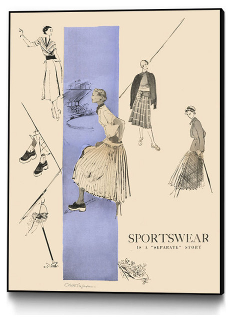 "1950's Fashion - Sportswear" CF Print, 30"x40"