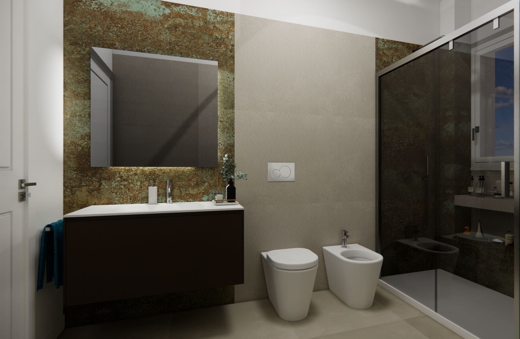 VIA SANZIO | Render bagno