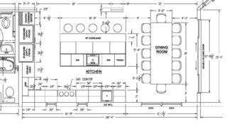 Beach house kitchen layout review please! (Modular reverse living