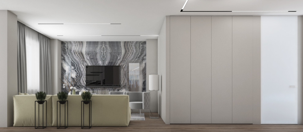 Оливковый в сером