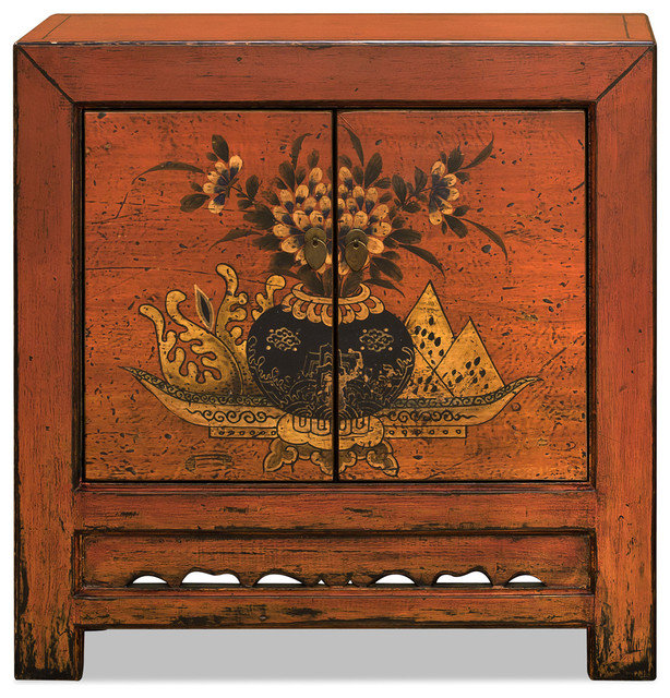 Distressed Oriental Chest With Fl Still Life Art Asian Distressed Oriental Chest With Fl Still Life Art Asian Accent Chests And Cabinets By China Furniture Arts