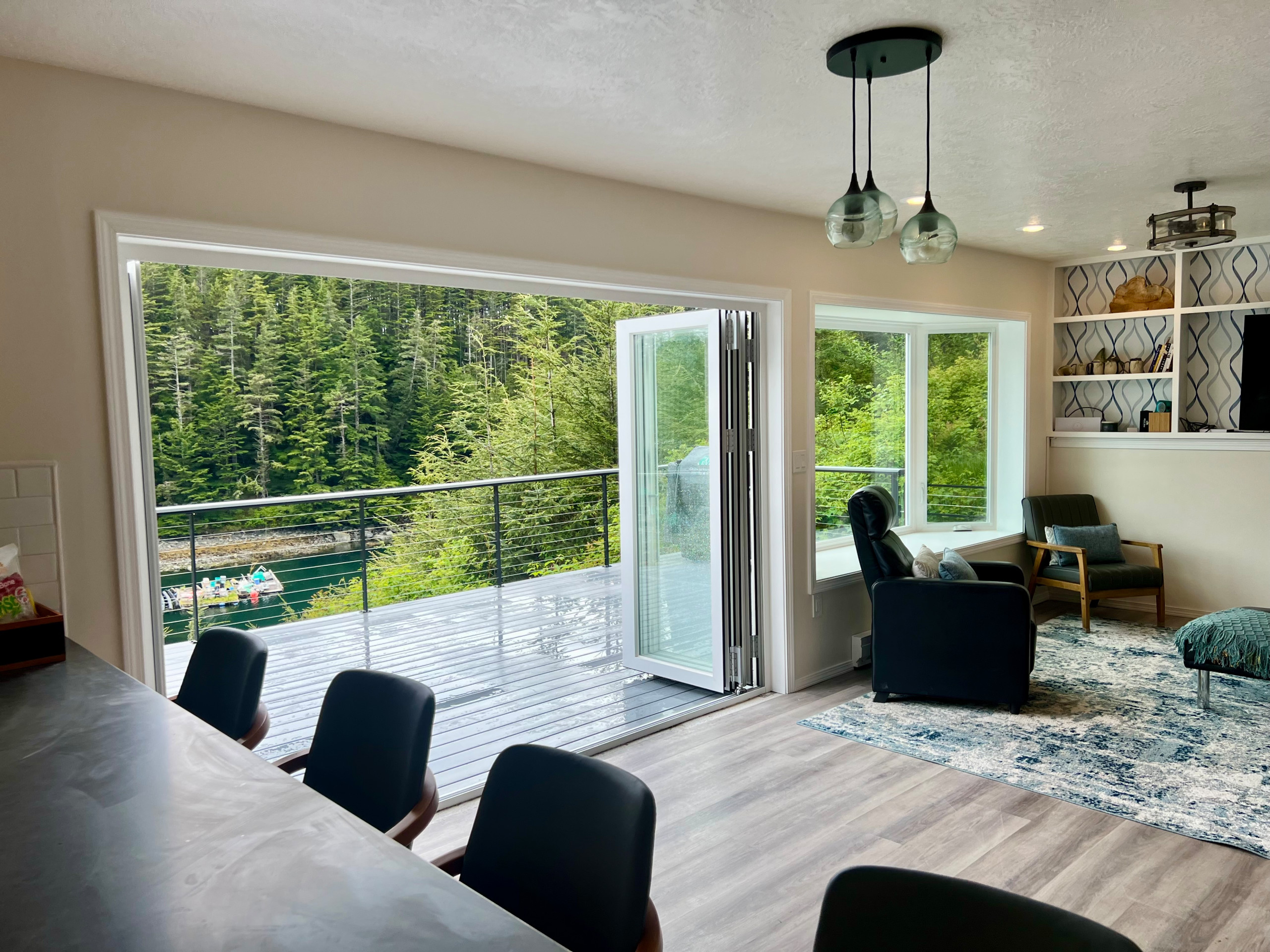 Living Space with Open Door