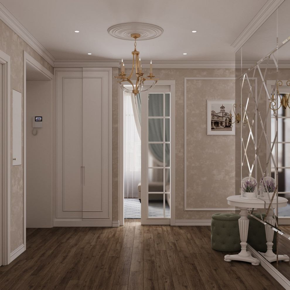 Дизайн-проект квартиры в "Сталинке" в классическом стиле