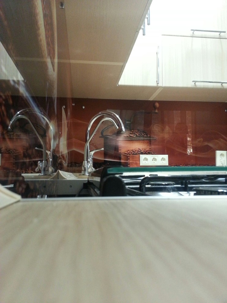 Кухонный фартуки из закаленного стекла с фотопечатью