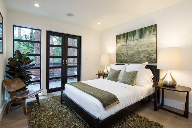 Residence, Mill Valley, California minimalistisch-schlafzimmer