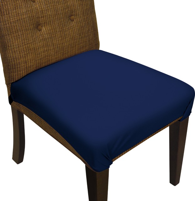 SmartSeat Dining Chair Seat Cover and Protector, Midnight Navy Blue