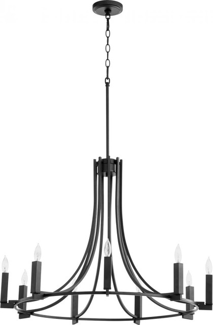 Quorum Lighting 696 9 69 Olympus Chandelier Noir Transitional Quorum Lighting 696 9 69 Olympus