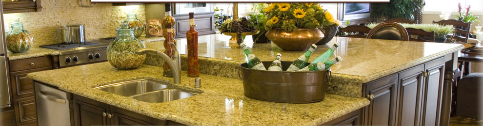 Inspiration for a mid-sized transitional eat-in kitchen remodel in Minneapolis with a double-bowl sink, raised-panel cabinets, dark wood cabinets, granite countertops, beige backsplash, stone tile backsplash and an island