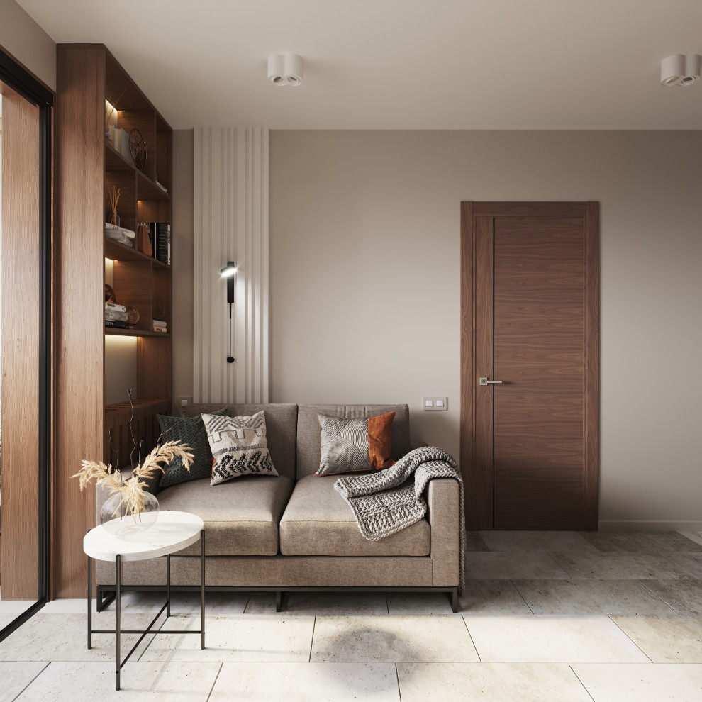 Квартира в современном стиле с минималистичным взглядом 43 кв. м