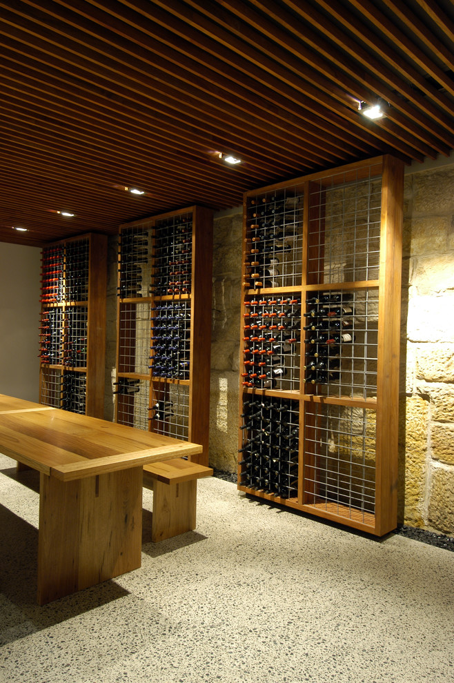 Northwood Modern Wine Cellar Sydney by Cube Projects Pty Ltd