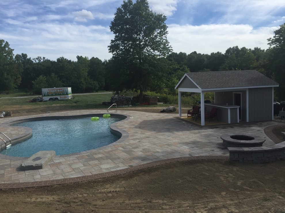 Pool - rustic pool idea