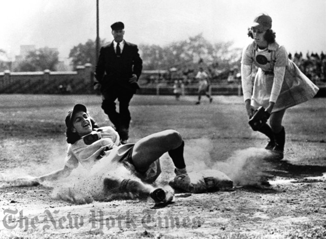 Women's Baseball League - 1947 Photograph