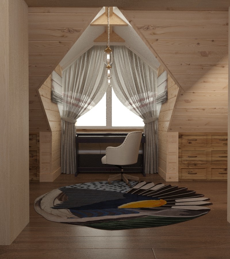 Визуализации дома в стиле "Шале"