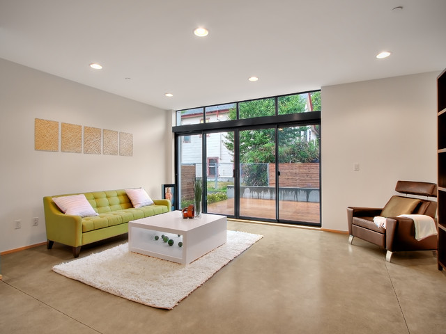 Orcas Lofts minimalistisch-wohnbereich