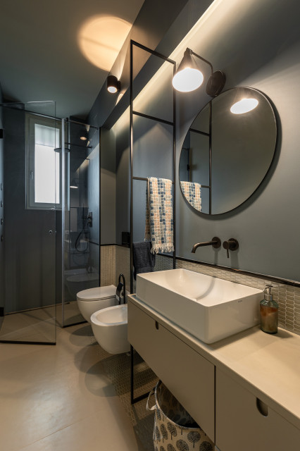 Bagno minimalistisch-badezimmer