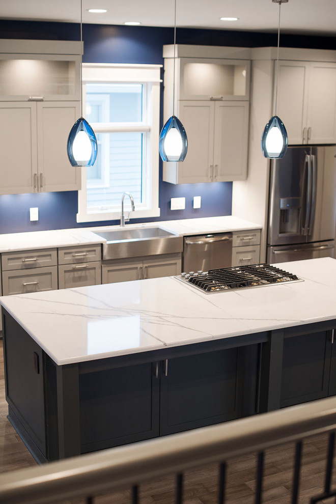 Photo of a modern kitchen in Indianapolis.