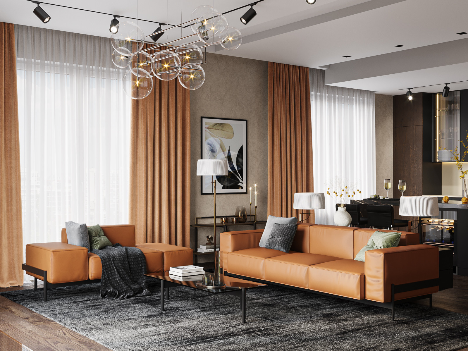 Интерьер с "мужским характером"