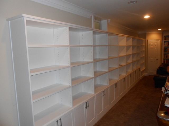 Built-ins contemporary-basement