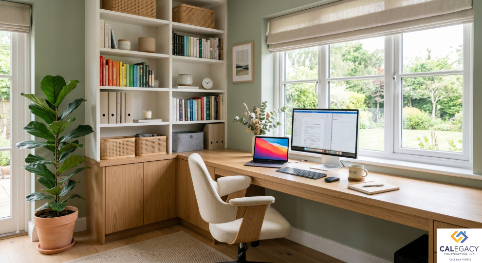 Home Office Remodel in Scripps Ranch in San Diego, CA