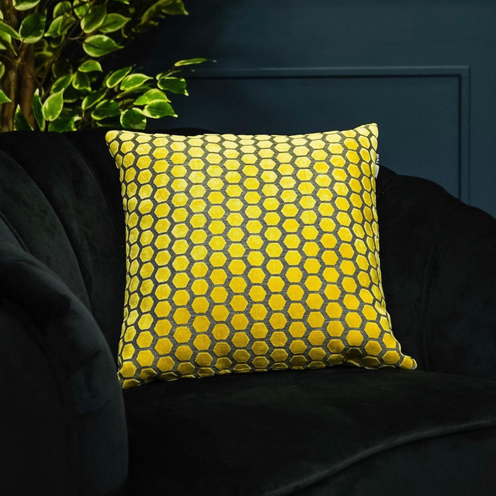 Yellow Cushions Modern London by Homes Outlet Houzz