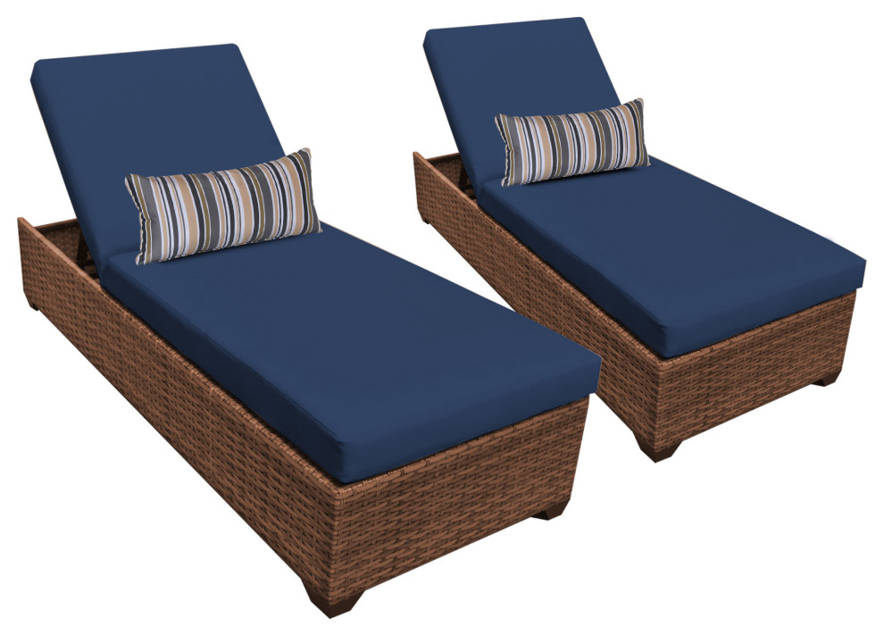 Laguna Chaise Set of 2 Outdoor Wicker Patio Furniture