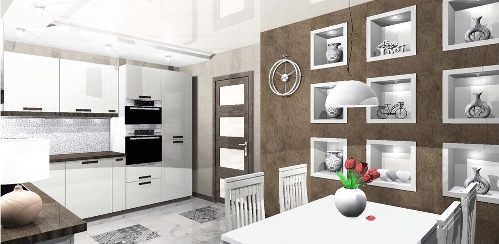 дизайн интерьера части в 3-х комнатной квартиры в г. Екатеринбурге по ул. Советс