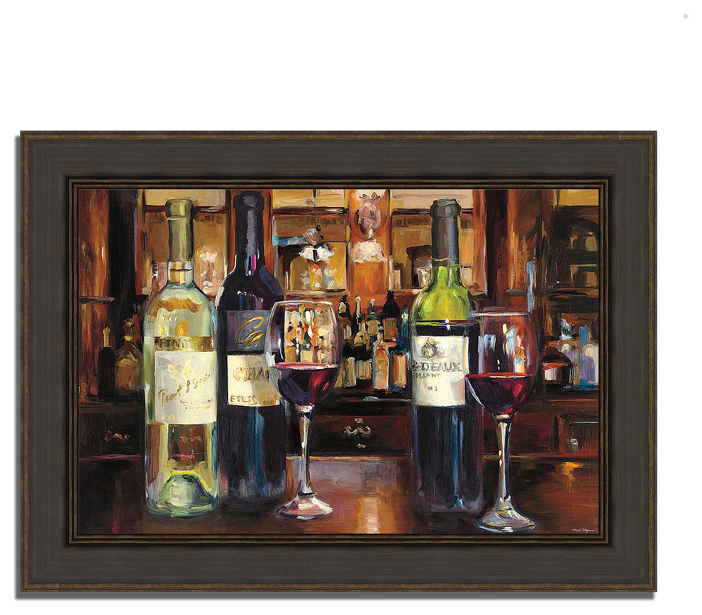 A Reflection Of Wine By Marilyn Hageman Framed Painting Print Ready To Hang Traditional Prints And Posters By Tangletown Fine Art