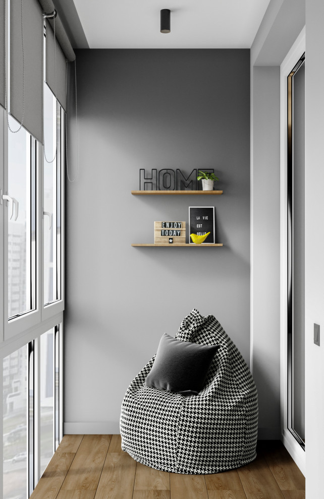 Студия в тёмных тонах для молодого человека