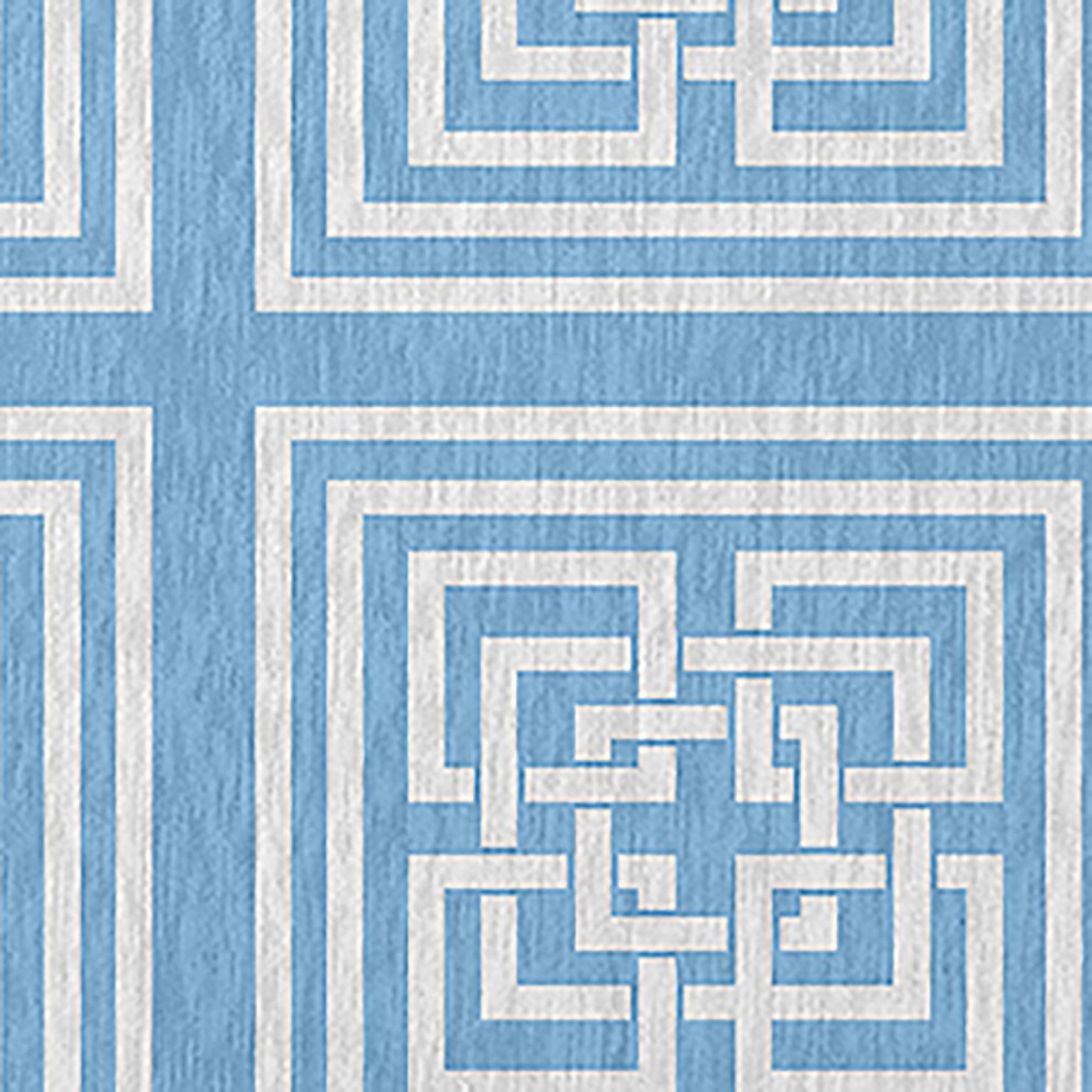 Greek New Key Indoor/Outdoor Rug, 4'x6' - Contemporary - Outdoor Rugs ...