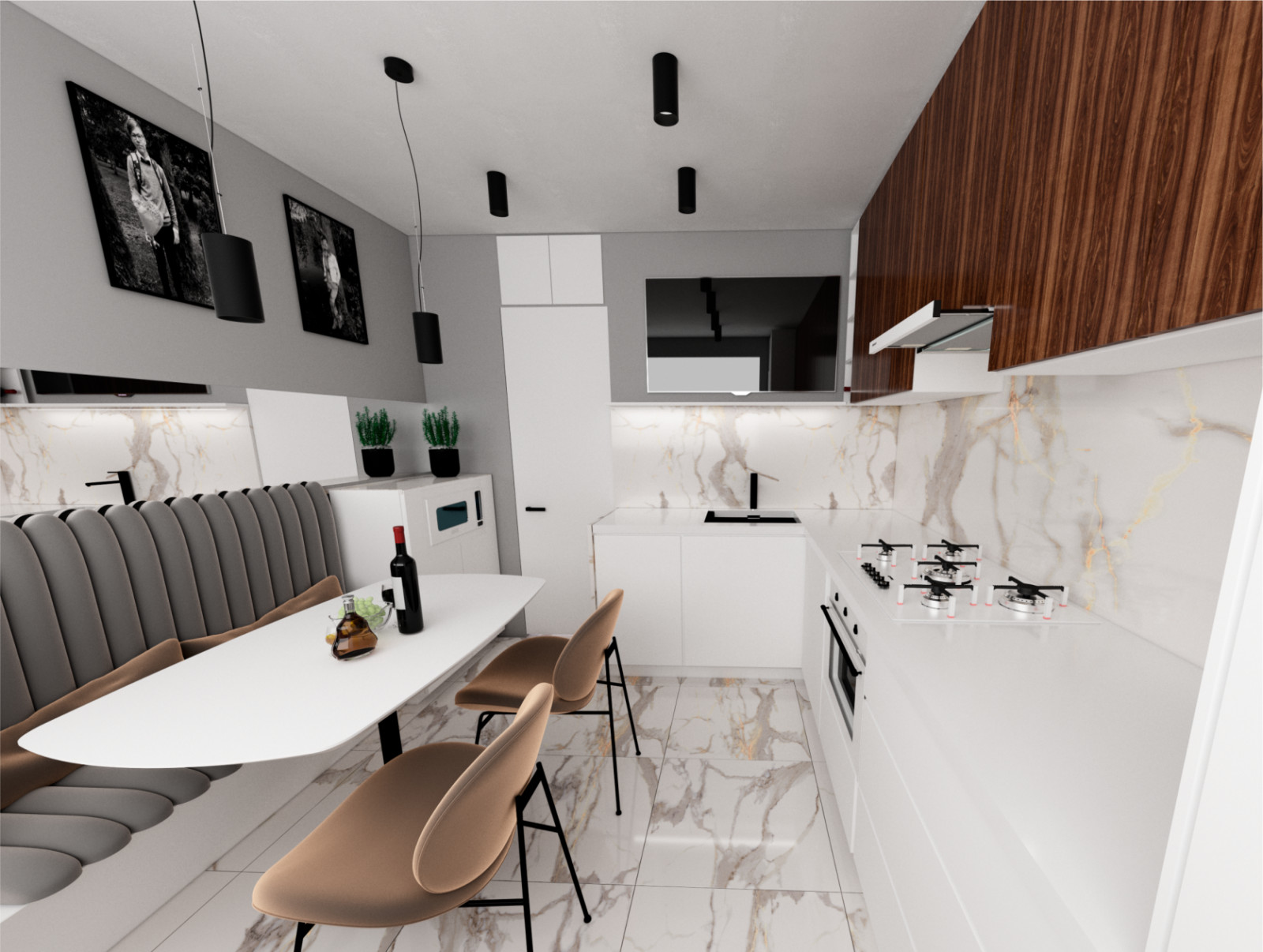 Кухня Contemporary 3 варианта