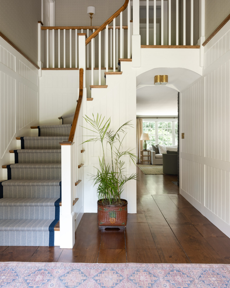 Inspiration for a timeless staircase remodel in Boston