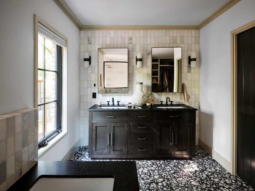 Inspiration for a transitional bathroom remodel in Austin