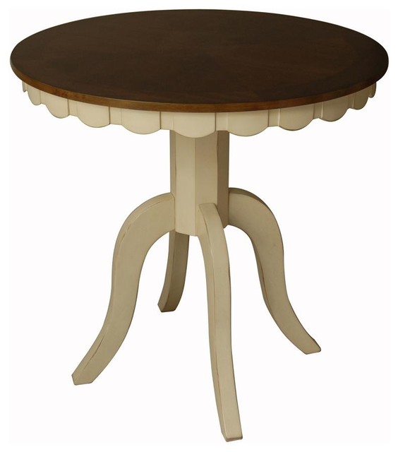 Cottage Counter Height Round Dining Table W Pedestal Base Cottage Counter Height Round Dining Table W Pedestal Base Traditional Tables