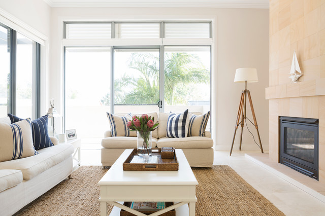 Palm Beach maritim-vardagsrum