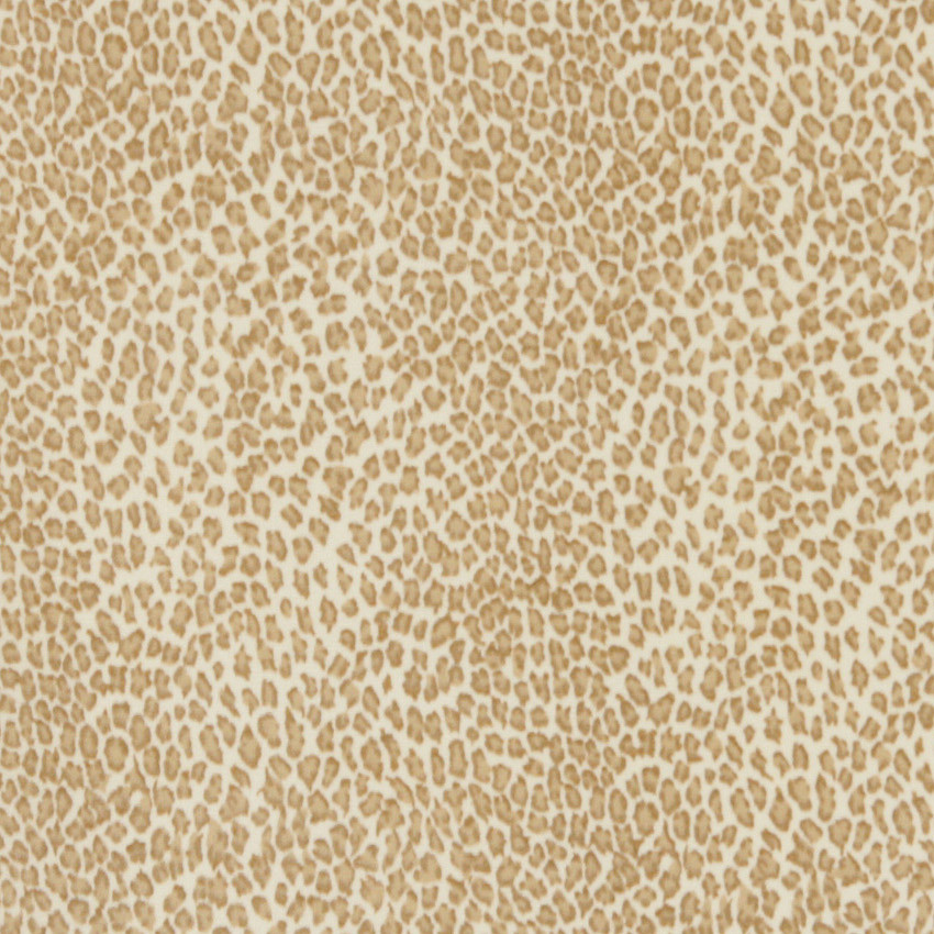 Beige Leopard Print Microfiber Stain Resistant Upholstery Fabric By The Yard