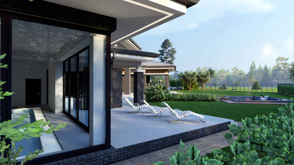 Проект загородного дома 500 м² в предгорье