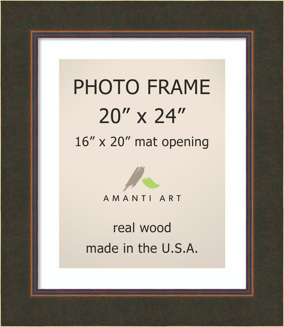 Picture Photo Frame 20 X24 Matted To 16 X20 Milano Bronze