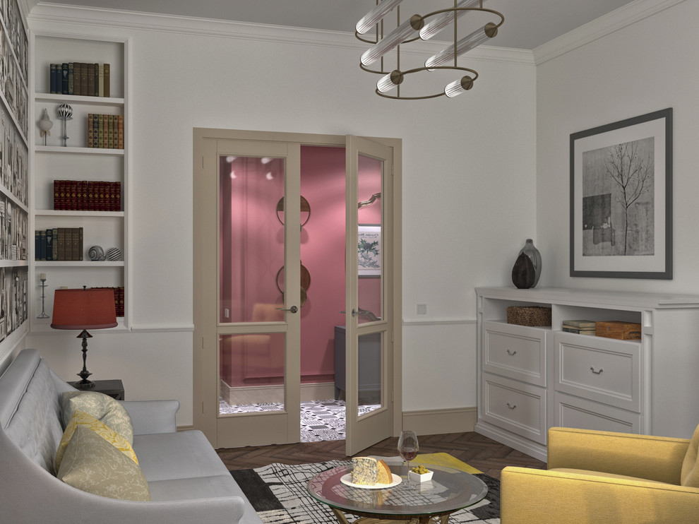 Квартира в сталинском доме на Смоленском бульваре.