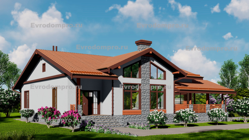 Проект дома в стиле Шале на Ясной поляне Y-17.