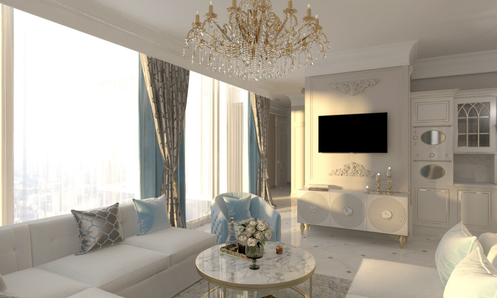 Классический интерьер в Москва Сити