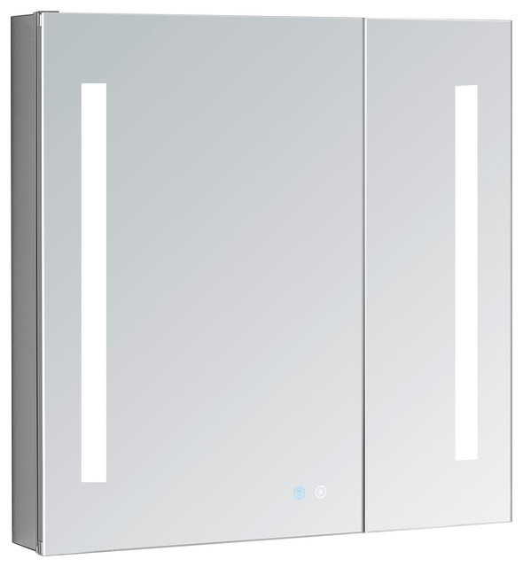 Aquadom Signature Royale Led Lighted Mirror Glass Medicine Cabinet 30 X30 X5