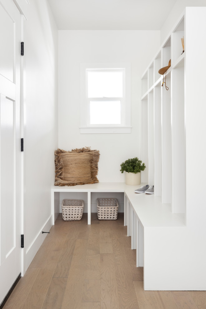 Inspiration for a transitional entryway remodel in Salt Lake City