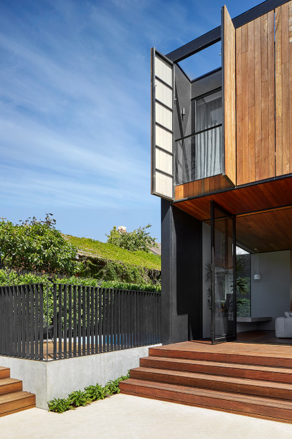 Open Shut House contemporary-exterior