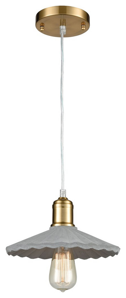One Light Pendant Concrete//New Aged Elk-Home-1201-020-Wave of the Future