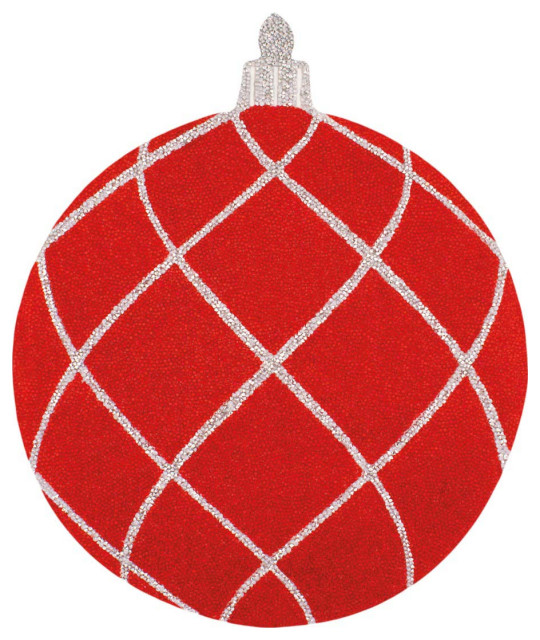 Sparkles Home Luminous Rhinestone Ornament Placemat Contemporary