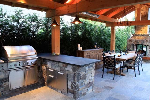 Outdoor Kitchens - Transitional - Patio - vancouver - by Kemp Construction