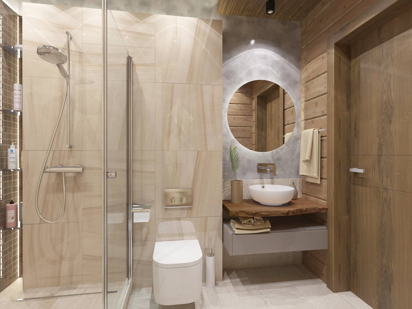 Bathrooms. House "From nature with love"